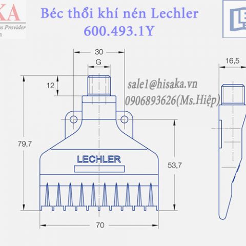 Đại lý đầu thổi khí nén Lechler