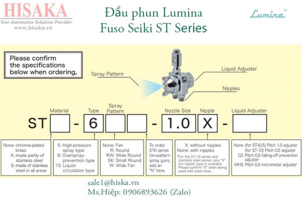 Súng phun Lumina Fuso Seiki ST series