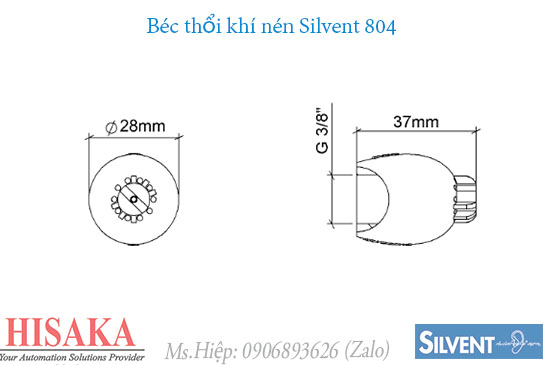 Air nozzle Silvent 804