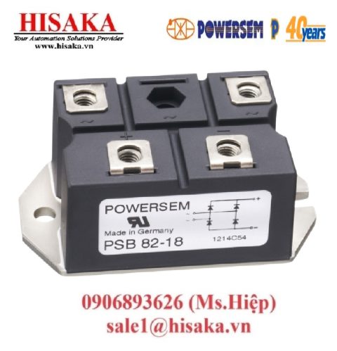 Cầu chỉnh lưu Powersem 800V 52A một pha