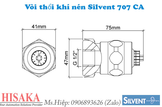 Air Nozzle Silvent 707 CA