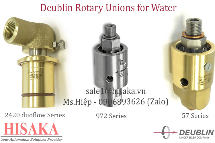 Khớp nối xoay thủy lực Deublin - Deublin Rotary Unions For Water