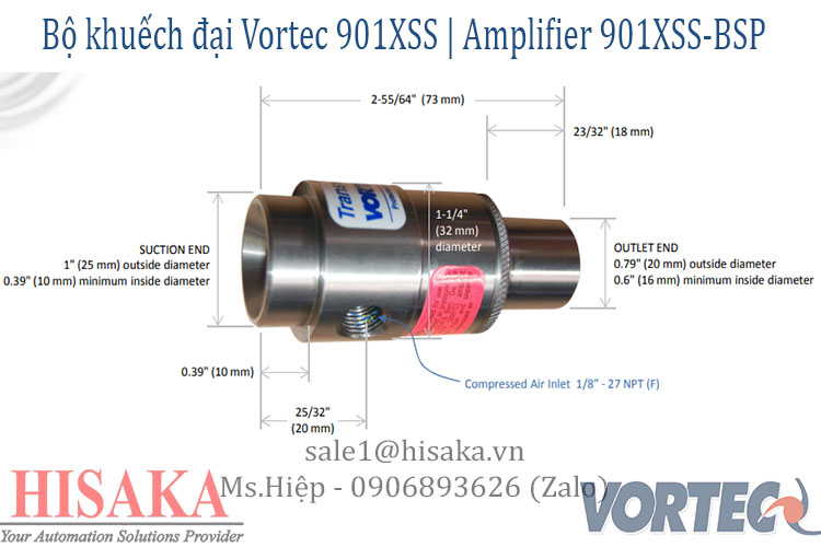 Air Flow Amplifier 901XSS-BSP