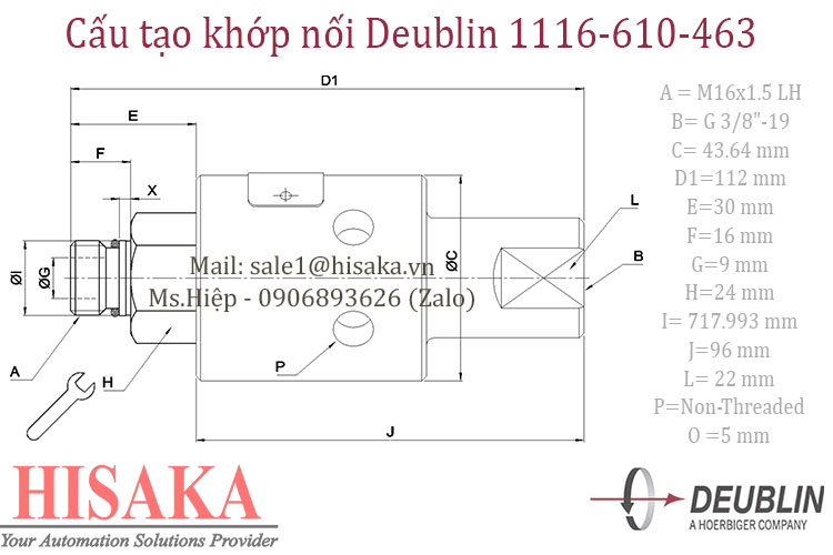 Khớp nối Deublin 1116-610-463