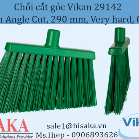 Vikan Broom 29142 Angle Cut, 290 mm, Very hard, Green