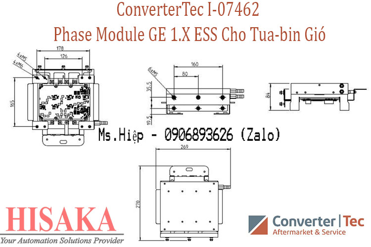 Converter Tec I-07461 Phase module – GE 1.x ESS, line side