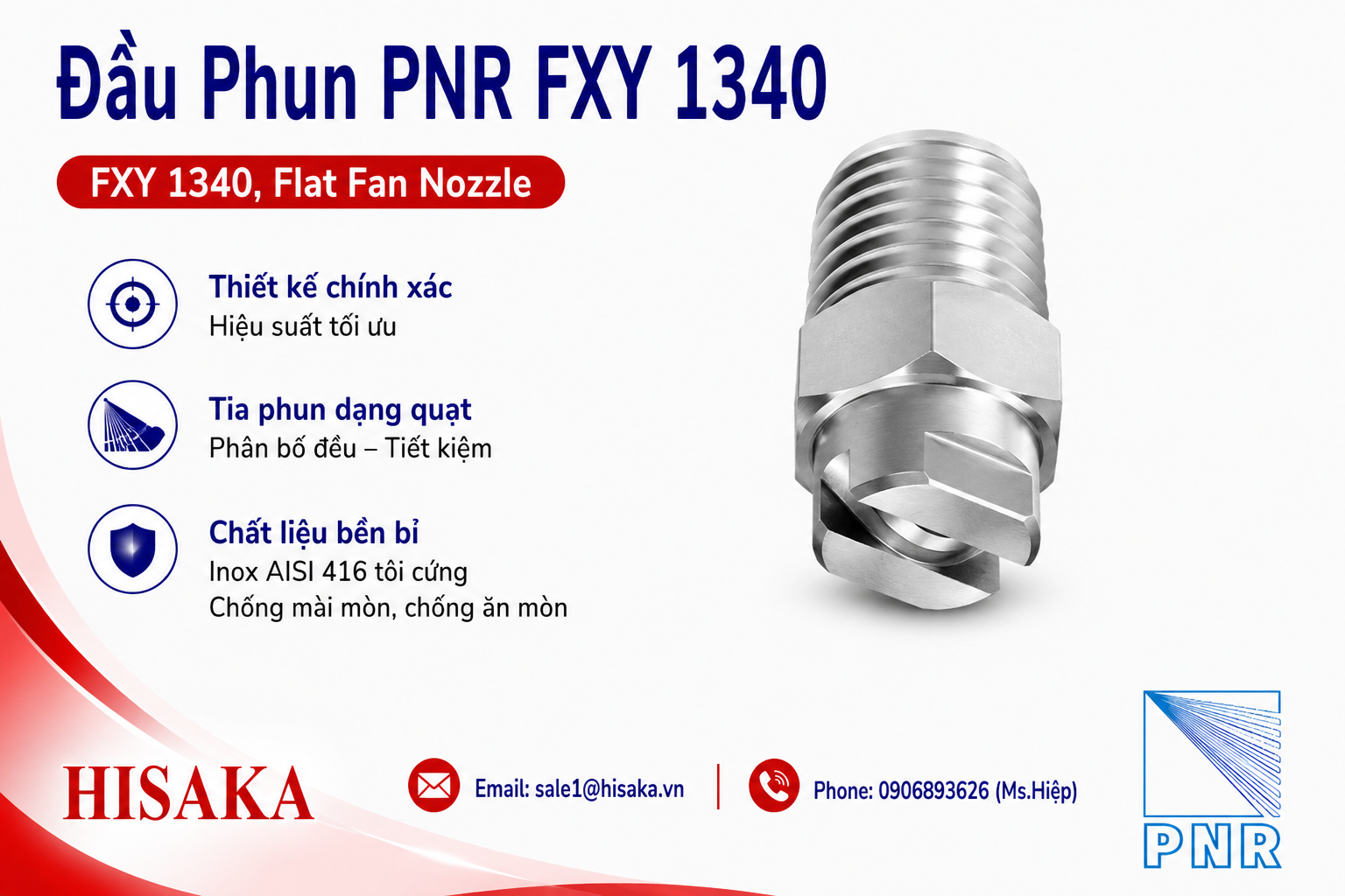 Đầu phun PNR FXY 1340