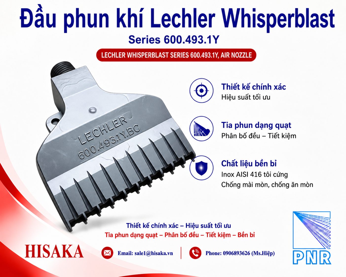 Đầu phun Lechler 600.493.1Y.BC