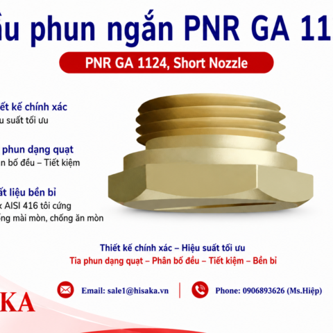 Đầu phun ngắn PNR GA 1124